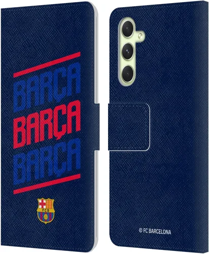 Miniatura 101 de Head Case Designs Funda de piel con licencia oficial del FC Barcelona Barca Crest Graphics para Samsung Galaxy A06 4G