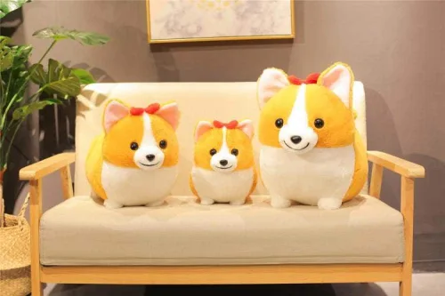 Miniatura 3 de 123Arts - Cojín de peluche con diseño de perro Corgi