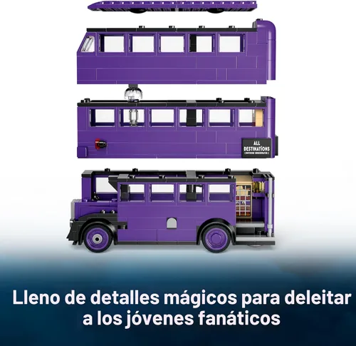 Miniatura 3 de LEGO Harry Potter Knight Bus Adventure - Juguete de construcción para niños, niños y niñas, a partir de 8 años - Autobús icónico de Harry Potter
