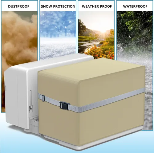 Miniatura 8 de Air Jade Cubierta de aire acondicionado para ventana, compatible con unidad de aire acondicionado en forma de U Midea, resistente al agua