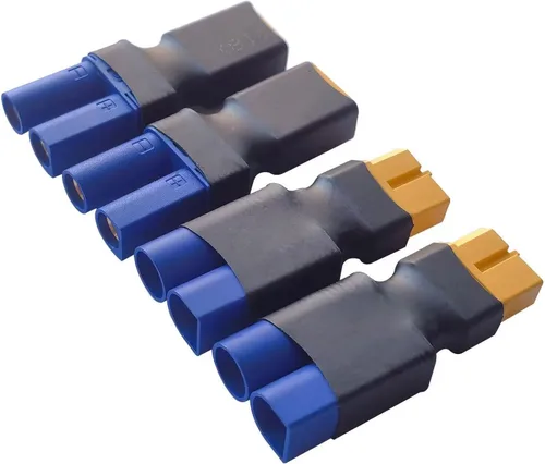 Miniatura 3 de 2 pares EC5 a XT60 conector macho XT60 a hembra EC5 adaptador, adaptador hembra XT60 a macho EC5 sin cables conectores compatibles con RC FPV Drone