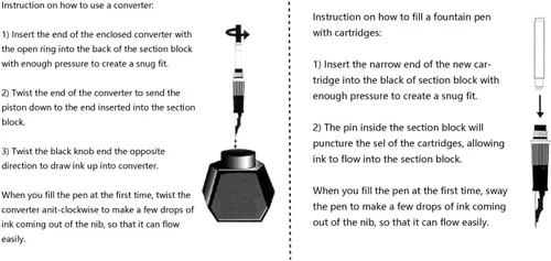 Miniatura 7 de Duke Asian Calligraphy Fude Nib Pluma estilográfica fina a ancha Naturaleza Madre Perla en tapa con estuche para bolígrafo boceto Dibujo Arte Firma