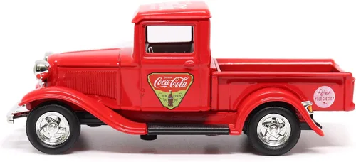 Miniatura 4 de Motor city classics Coca-Cola Diecast coleccionable 1934 Ford Pick-Up 'Refresh Your Guests' 1:43 Modelo a escala fundida a presión 443031