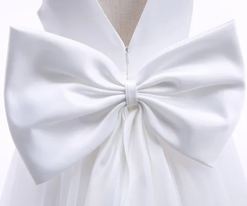Miniatura 5 de Nileafes Vestido largo de dama de honor para niñas de 4 a 14 años