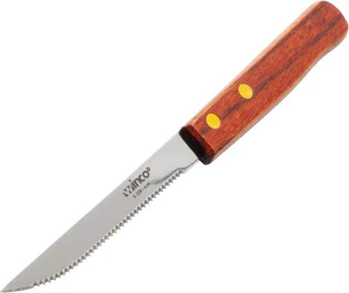 Miniatura 4 de Winco Cuchillos para carne, hoja de 4 pulgadas, HDL de madera