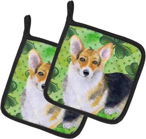 Miniatura 267 de Caroline's Treasures BB9655PTHD - Juego de soportes para ollas de cocina resistentes al calor, almohadillas calientes para horno, 7 1/2 x 7 1/2