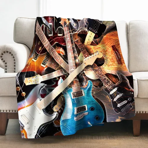 Miniatura 15 de Levens Manta Musical Regalos para Mujeres Niñas Hombres 60"x50", Decoración de Notas Musicales de Piano Abstracto para el Hogar, Dormitorio, Sala