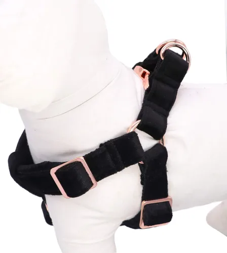 Miniatura 4 de ARING PET Arnés halter para perro, arnés de terciopelo para perro, arnés halter para perro sin tirones, arnés ajustable resistente para perros