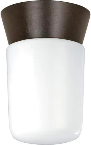 Miniatura 2 de Nuvo Lighting SF77/156 - Accesorio utilitario de aluminio fundido a presión duradero al aire libre cerca del techo, porche y patio, luz con cilindro