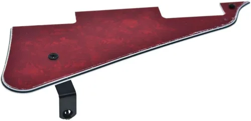 Miniatura 43 de KAISH Golpeador de guitarra Abalone Pearl LP con soporte de acero inoxidable negro y tornillos de montaje de acero para USA Les Paul