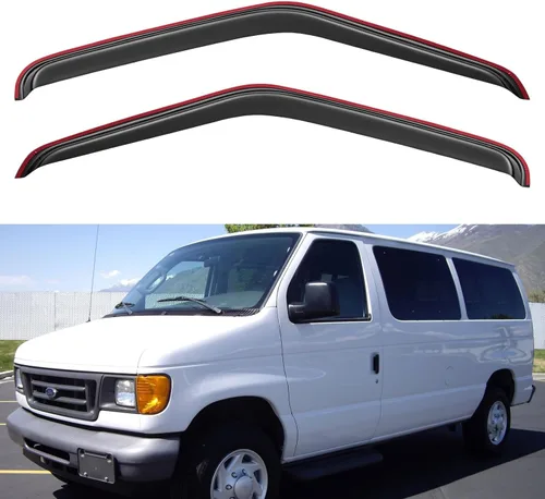 Miniatura 224 de YQAUTEC Viseras de Ventana Protectores de Lluvia para Honda Civic 2022 2023 2024 2025 2026, Deflectores de Viento de Ventilación de Ventana Fuera