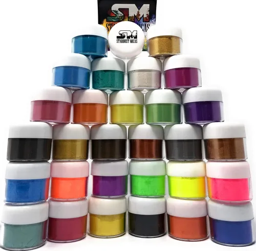 Miniatura 5 de Pigmento en polvo de mica de grado cosmético de pigmentos de perla para colorear slime, resina epoxi, fabricación de jabón, colorante para tinte