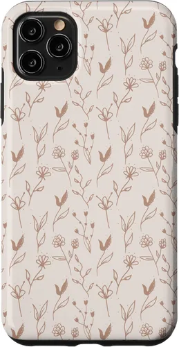 Miniatura 13 de Beige Tan Wildflower Floral Minimal Flower Boho Case for iPhone 17