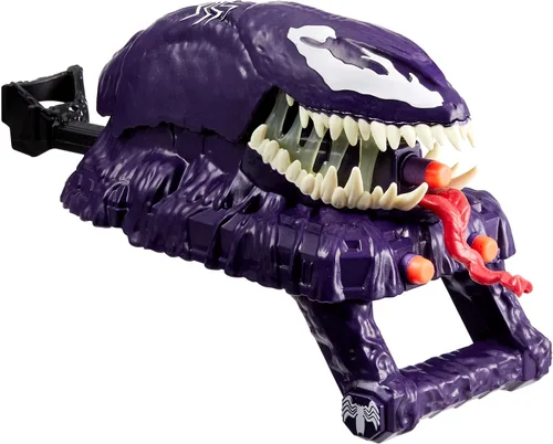 Miniatura 8 de Marvel Spider-Man VenomVersus Marvel's Venom Strike Blaster, juguete NERF Spider-Man, juguetes de superhéroes para niños a partir de 5 años