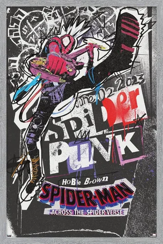 Miniatura 8 de Marvel Spider-Man: Across The Spider-Verse - Póster de pared de una hoja de Spider-Punk, 34 pulgadas de largo x 22.4 pulgadas de ancho, paquete