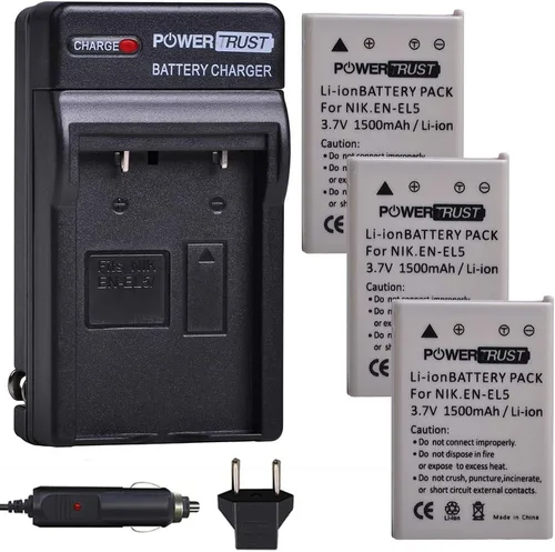 Miniatura 8 de Kit de batería y cargador EN-EL5 ENEL5 para Nikon Coolpix 3700, 4200, 5200, 5900, 7900, P3, P4, P80, P90, P100, P500, P510, P520, P530, P5000, P511