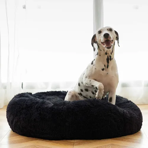 Miniatura 8 de Hachikitty Calming Donut Cuddler - Cama para perros medianos, 24 pulgadas