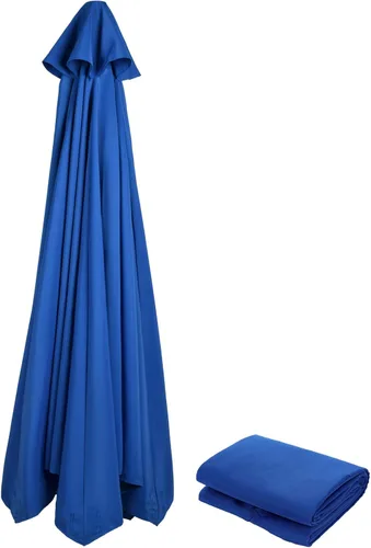 Miniatura 9 de DULRLLY Toldo de repuesto para sombrilla de patio de 9 pies, reemplazo de toldo de sombrilla para exteriores, sombrilla de mesa de mercado, parte 6