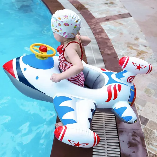 Miniatura 4 de Swimbobo Toddler Pool Float with Seat Boat Inflatable Ride-on Car for Kids Outdoor Toys