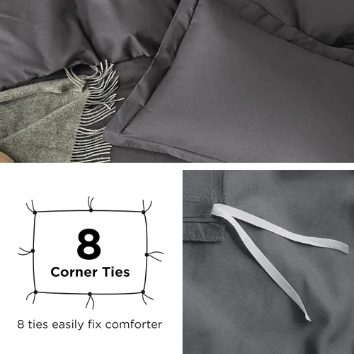 Miniatura 7 de Bedsure - Juego de funda de edredón tamaño individual/individual XL - Juego de ropa de cama suave de microfibra cepillada doble para niños