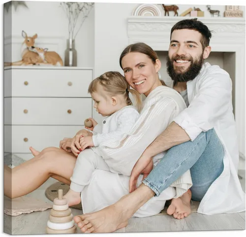 Miniatura 15 de Lienzo enmarcado personalizado con tus fotos, impresiones fotográficas personalizadas sobre lienzo, arte de pared para decoración del hogar