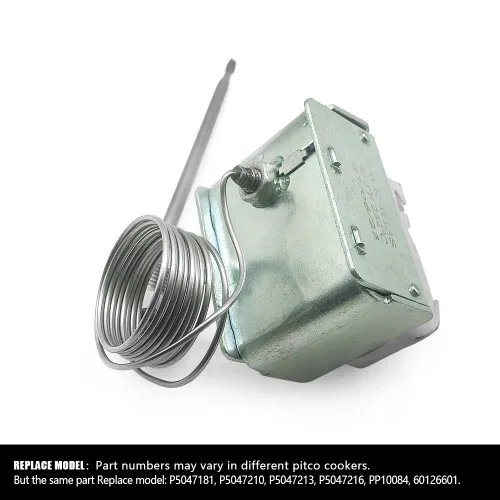 Miniatura 6 de Interruptor de límite alto PP10084 compatible con freidora Pitco 1/4 "Rosca Mpt Stuff Box 450°F/446.0 °F Interruptor de freidora de termostato