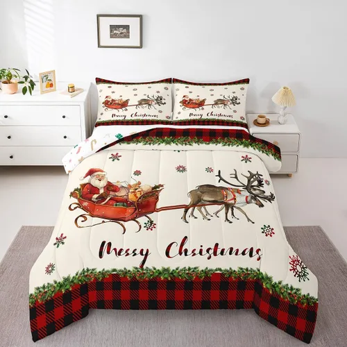 Miniatura 17 de Erosebridal Juego de ropa de cama Kawaii de muñeco de nieve tamaño individual para niños y niñas, juego de ropa de cama de feliz año nuevo, edredón