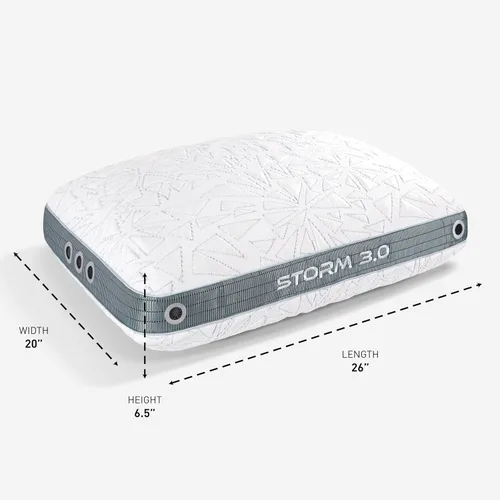 Miniatura 9 de Bedgear Storm Cuddle Curve - Almohada de rendimiento – Tamaño 3.0 – Almohada de cama refrescante para personas que duermen de lado – Firmeza media