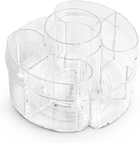 Miniatura 10 de Organizador de maquillaje giratorio de 360 grados – Altura ajustable y totalmente giratorio. El organizador de cosméticos perfecto para el tocador