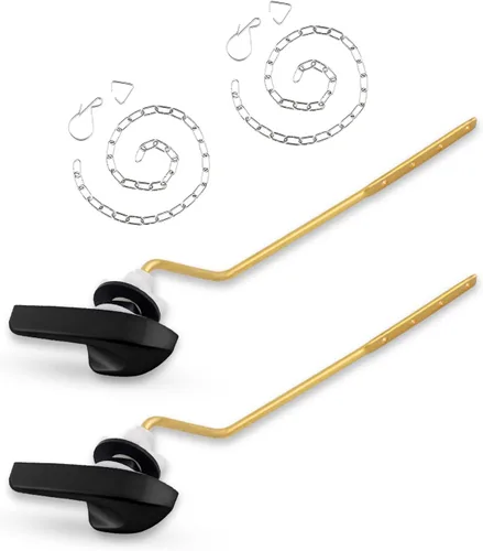 Miniatura 13 de iFealClear Kit universal de repuesto para manija de inodoro, mango de inodoro de montaje lateral/angular, compatible con Kohler Cromo
