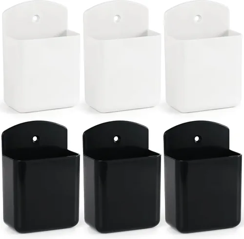 Soporte de pared para control remoto, 6 unidades, soporte para control remoto de TV, soporte para controlador autoadhesivo, soporte para bolígrafo