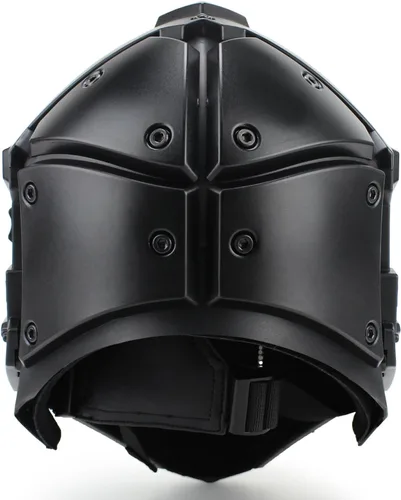 Miniatura 4 de WoSporT - Casco táctico de obsidiana verde GOBL Terminator y máscara para caza, paintball, militar, cosplay, película, utilería 92-BK-azul