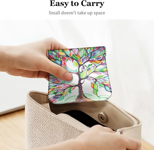 Miniatura 5 de Fintie - Monedero de piel sintética para monedas para mujeres y niñas, Love Tree, Moda