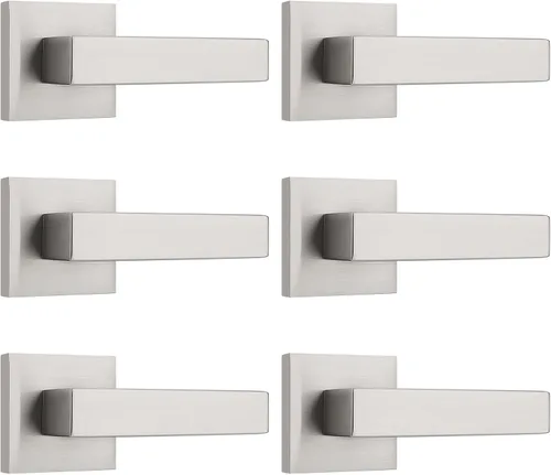 Miniatura 31 de KNOBWELL - Juego de cerradura con 1 picaporte resistente para puertas de una cara, ideal para puertas interiores reversibles, 0.93 libras