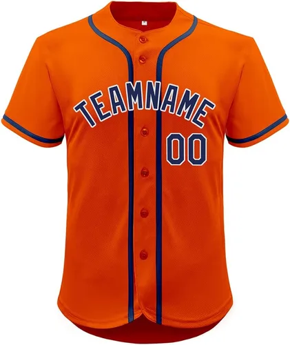 Miniatura 6 de Camiseta de béisbol de malla personalizada con botones y número de nombre cosido personalizado para hombres/mujeres/jóvenes