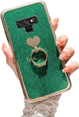 Miniatura 20 de Para Samsung Galaxy A52 5G Caso Lindas Niñas Mujeres Shell De Brillo De Lujo Con Anillo De Corazón Kickstand Cubierta Protectora A Prueba De Golpes
