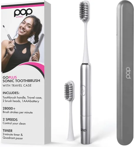 Miniatura 15 de Pop Sonic Cepillo de dientes eléctrico – Cepillo de dientes eléctrico para adultos – Artículos esenciales de baño y artículos esenciales de viaje
