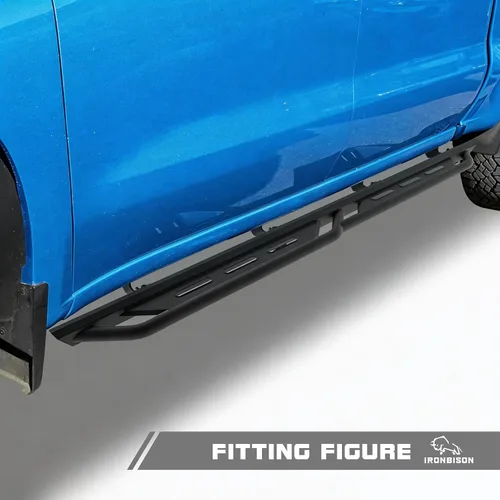Miniatura 3 de IRONBISON Estribos compatibles con Silverado/Sierra 1500 Crew Cab 2019-2026 Silverado/Sierra 2500/3500 Crew Cab 2020-2026 Crew Cab Heavy Duty