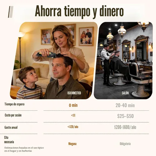 Miniatura 2 de Ufree Juego de cortapelos para hombres, cortapelos y recortadores, cortapelos de peluquería inalámbricos, kit de aseo, regalos para hombres