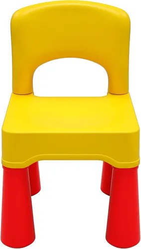 burgkidz Silla de plástico para niños de 2 a 4 años, silla pequeña para niños y niñas, muebles Montessori ligeros y duraderos para leer/comer/jugar,