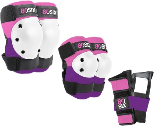 Miniatura 14 de 80SIX Juego de almohadillas multideporte: equipo de protección para patineta, ciclismo, patinaje sobre ruedas y scooter