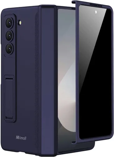 Miniatura 26 de Miimall Funda para Samsung Galaxy Z Fold 5 con protector de pantalla de privacidad, soporte ajustable integrado y protección magnética de bisagra