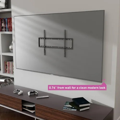 Miniatura 3 de D-Line Soporte de pared para televisores de 50 a 85 pulgadas, perfil ultra bajo, soporte delgado y plano para TV de pared, VESA 7.874 x 7.874 in