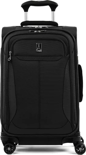 Travelpro Tourlite Softside - Maleta expandible con 4 ruedas giratorias, maleta ligera, para hombres y mujeres, Negro -