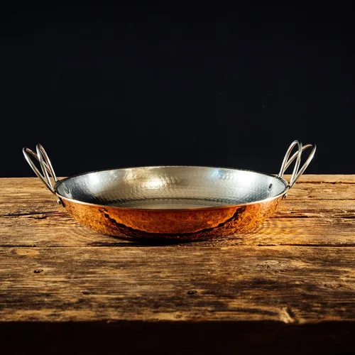 Miniatura 5 de Sertodo - Sartén de cobre martillado a mano de 6 pulgadas Sartén y sartén de cobre puro de calibre pesado Utensilios de cocina artesanal