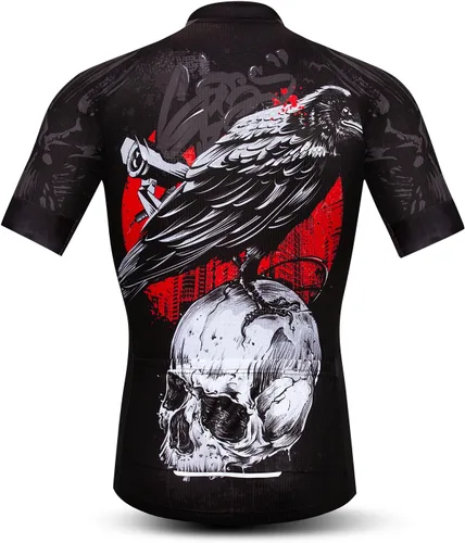Miniatura 2 de Weimostar Camiseta de ciclismo de manga corta para hombre, bolsillos