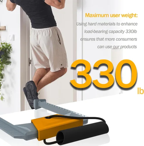 Miniatura 3 de Portable Pull Up Bar - Adjustable Doorway Home Gym with 330lbs Capacity - No Screw Installation for Workout Anywhere - Lightweight Travel Fitness