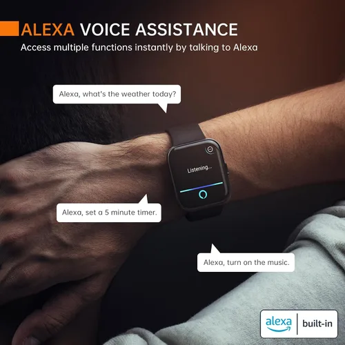 Miniatura 3 de Reloj inteligente Monitor de salud preciso de 24 horas con impermeabilidad de 5 ATM Reloj inteligente para frecuencia cardíaca, oxígeno en sangre