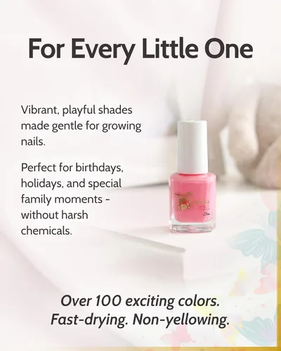Miniatura 5 de karma organic Juego de esmaltes de uñas no tóxicos para niños, esmalte de uñas certificado para niñas, vegano y seguro para niños, juego de regalo