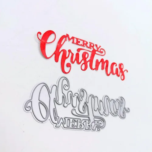 Miniatura 9 de Plantillas de corte de metal para Navidad DIY, plantilla de estampado en relieve para álbum de recortes, creación de tarjetas, molde para álbum